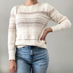 H&M knit eyelet sweater